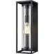Caleb 1 Light 16.5 inch Textured Black Outdoor Wall Sconce